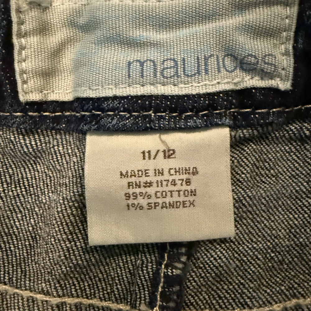 Maurices Dark Blue Denim Shorts - Picture 3 of 6